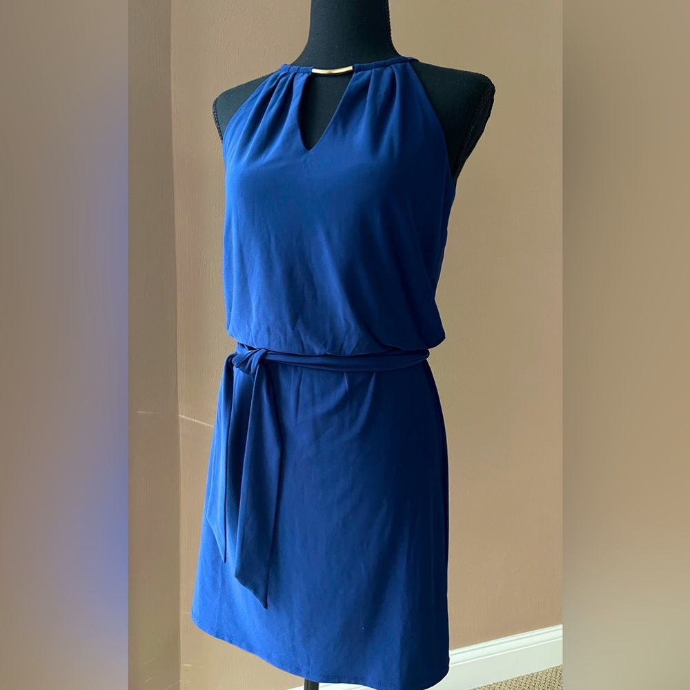 WHBM Beautiful Royal Blue Sleeveless Dress
